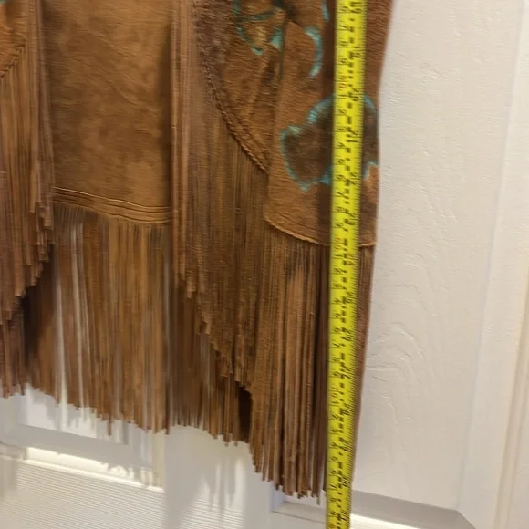 Hand painted Suede Vest - Picture 8 of 11